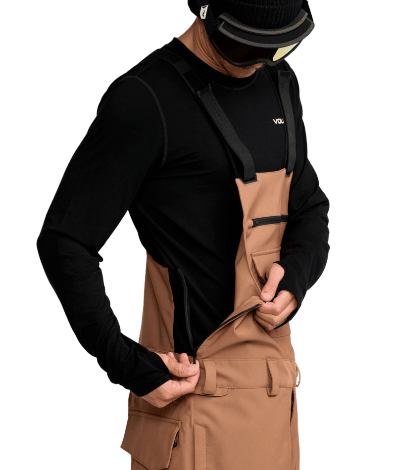 VOLCOM Roan Bib Snow Pants Terra Brown 2026 Men's Snow Bib Pants Volcom