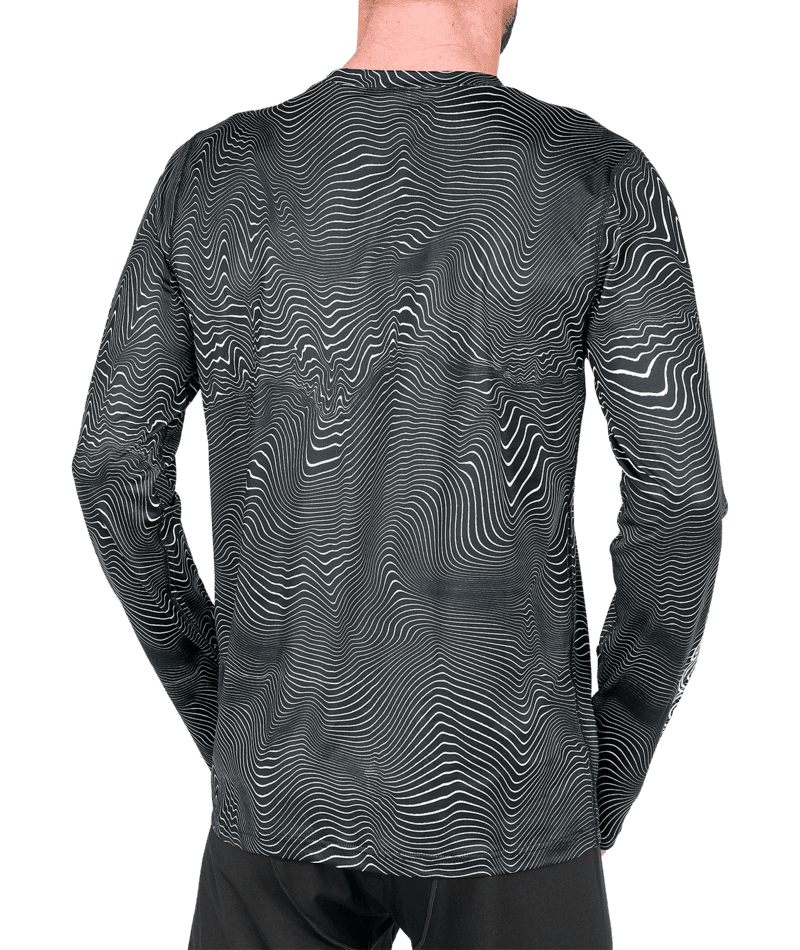 VOLCOM V-Science Crew Base Layer Top Black Print Men's Base Layers Volcom