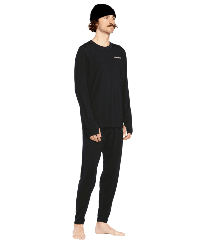 VOLCOM Merino Blend Base Layer Pant Black Men's Base Layers Volcom