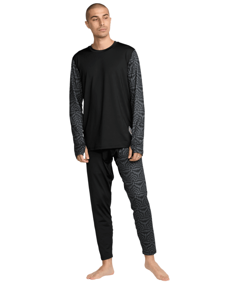 VOLCOM VOLCOM V-Science Base Layer Pants Black/Charcoal Men's Base Layers Volcom