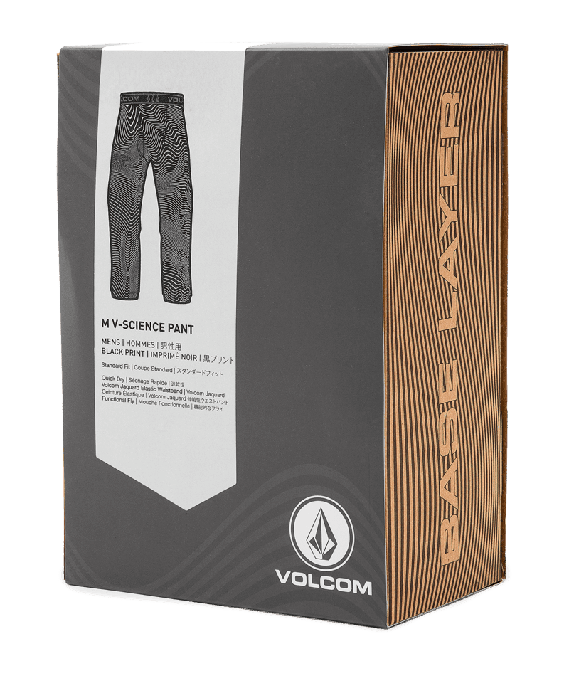 VOLCOM V-Science Base Layer Pants Black Print Men's Base Layers Volcom