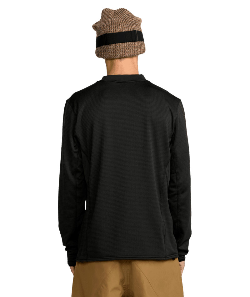 VOLCOM Gridlock Crew Neck Base Layer Top Black Men's Base Layers Volcom