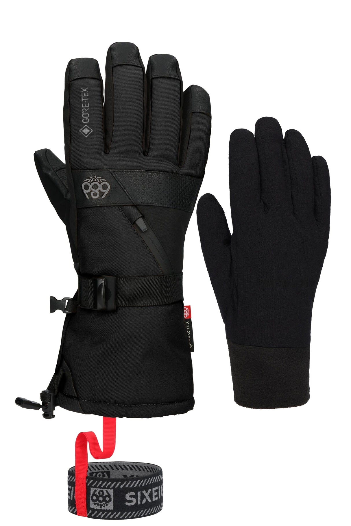 686 GORE-TEX Smarty 3-In-1 Gauntlet Glove Black Men's Snow Gloves 686
