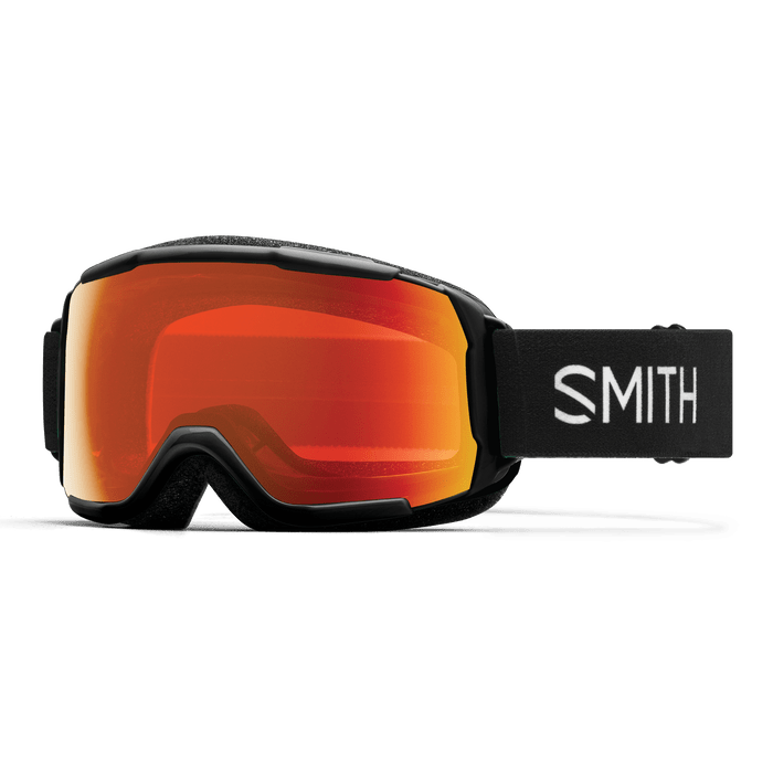 SMITH Grom Black - ChromaPop Everyday Red Mirror Snow Goggle Youth Snow Goggles Smith 
