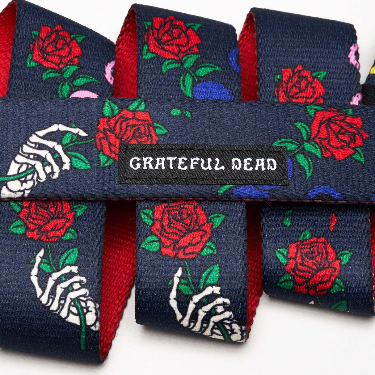 ARCADE Grateful Dead Slim Stretch Belt Bertha Bear Navy Women's Belts ARCADE