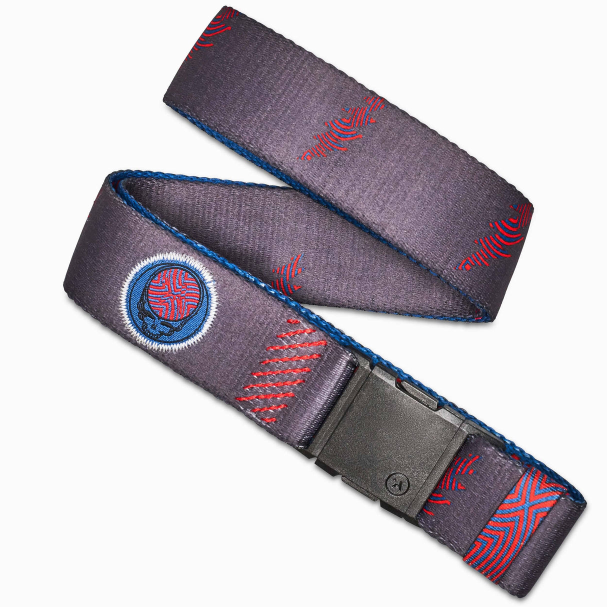 ARCADE Grateful Dead Stretch Belt We Are Everywhere Charcoal Men's Belts ARCADE
