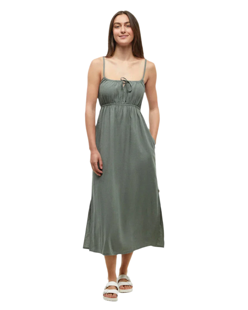 TENTREE Women's Gabriola Dress Agave Green Women's Dresses Tentree