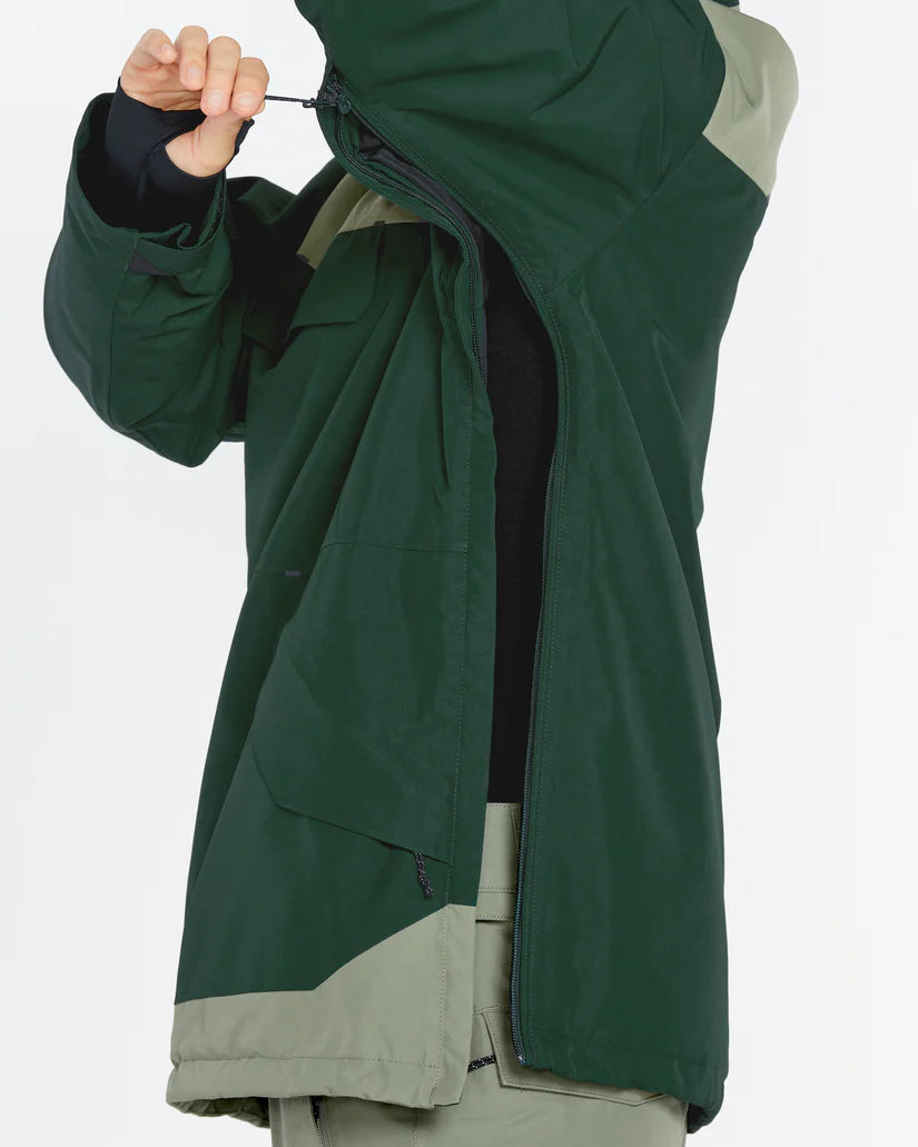 VOLCOM Women's GORE-TEX Fern Insulated Snowboard Jacket Scarab 2025 Women's Snow Jackets Volcom