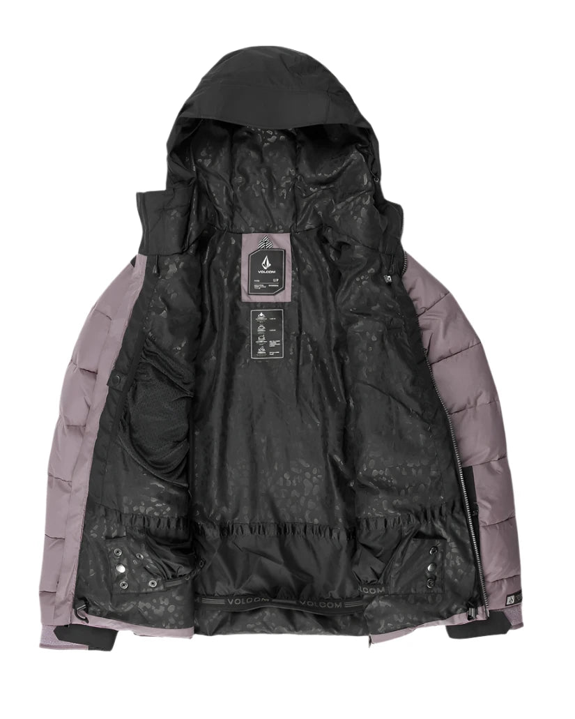 VOLCOM Women's Puffleup Snowboard Jacket Dusty Lavender 2025 Women's Snow Jackets Volcom