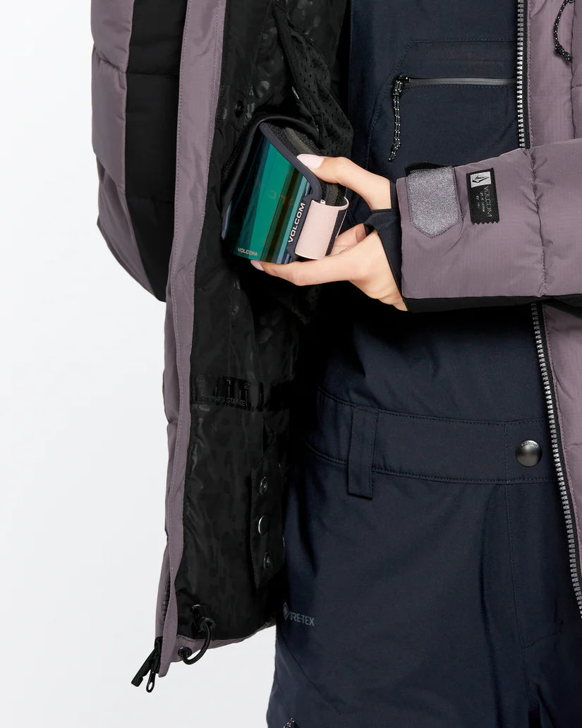 VOLCOM Women's Puffleup Snowboard Jacket Dusty Lavender 2025 Women's Snow Jackets Volcom