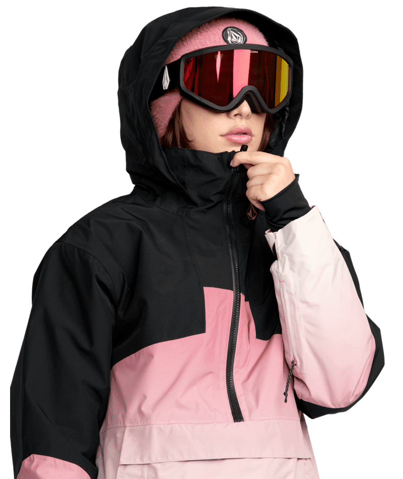 VOLCOM Women's Fern Insulated GORE-TEX Pullover Snow Jacket Mesa Rose 2026 Women's Snow Jackets Volcom