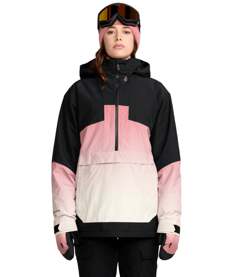 VOLCOM Women's Fern Insulated GORE-TEX Pullover Snow Jacket Mesa Rose 2026 Women's Snow Jackets Volcom