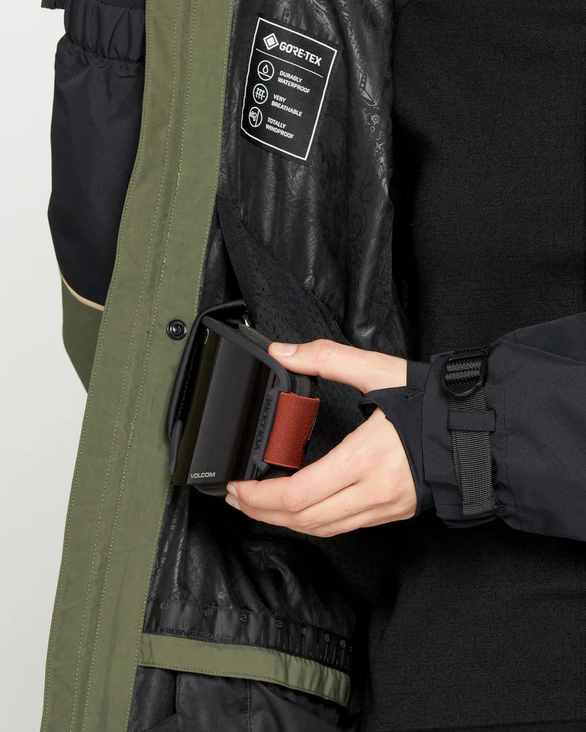 VOLCOM DLM GORE-TEX Snowboard Jacket Ivy 2025 Women's Snow Jackets Volcom