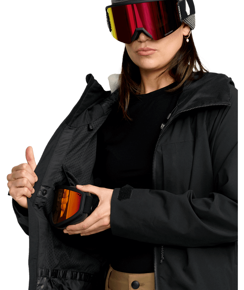 VOLCOM Women's Cloudbreaker Stretch 30K Snow Jacket Black 2026 Women's Snow Jackets Volcom