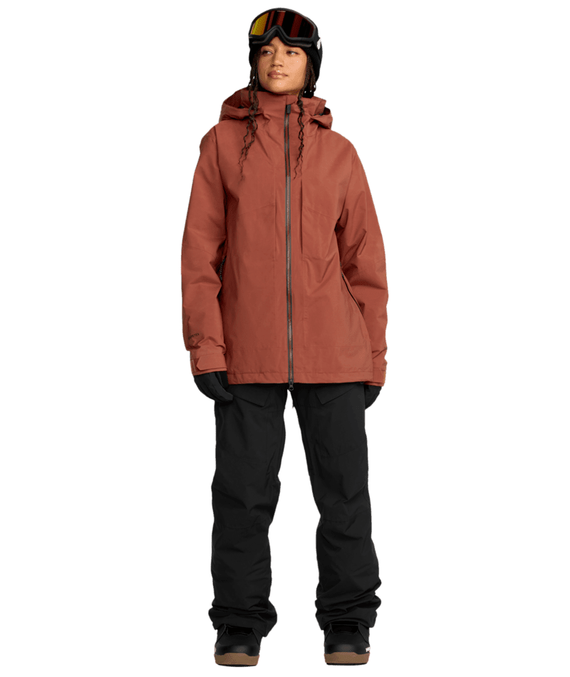 VOLCOM Women's AT Stretch GORE-TEX Snow Jacket Henna 2026 Women's Snow Jackets Volcom