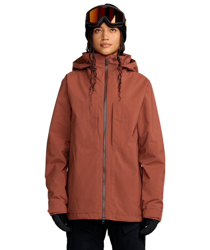 VOLCOM Women's AT Stretch GORE-TEX Snow Jacket Henna 2026 Women's Snow Jackets Volcom