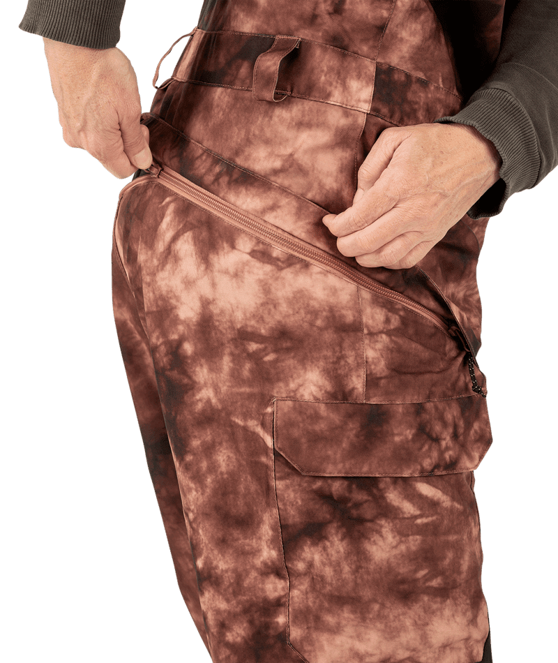 VOLCOM Women's Creston 3D Stretch Bib Overall Snowboard Pants Pink Salt Wash 2024 Women's Snow Bib Pants Volcom