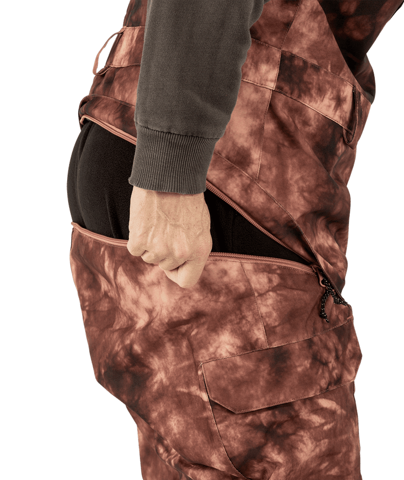 VOLCOM Women's Creston 3D Stretch Bib Overall Snowboard Pants Pink Salt Wash 2024 Women's Snow Bib Pants Volcom