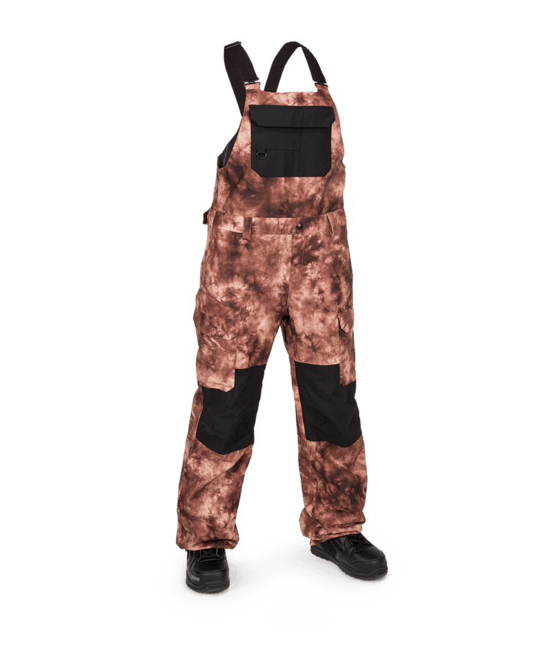 VOLCOM Women's Creston 3D Stretch Bib Overall Snowboard Pants Pink Salt Wash 2024 Women's Snow Bib Pants Volcom