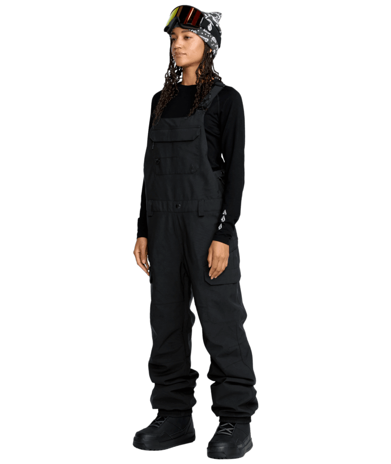 VOLCOM Women's Creston 3D Stretch Bib Snow Pants Black 2026 Women's Snow Bib Pants Volcom