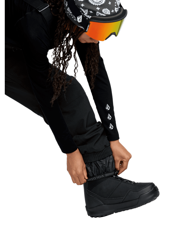VOLCOM Women's Creston 3D Stretch Bib Snow Pants Black 2026 Women's Snow Bib Pants Volcom