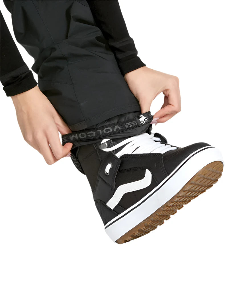 VOLCOM Women's GORE-TEX Elm Stretch Bib Overall Snowboard Pant Black 2025 Women's Snow Bib Pants Volcom
