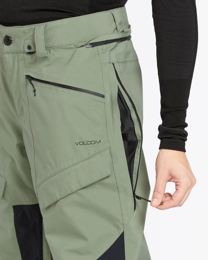 VOLCOM Women's GORE-TEX V.Co AT Snowboard Pant Lichen Green 2025 Women's Snow Pants Volcom