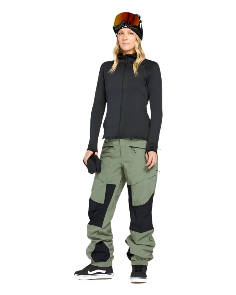 VOLCOM Women's GORE-TEX V.Co AT Snowboard Pant Lichen Green 2025 Women's Snow Pants Volcom