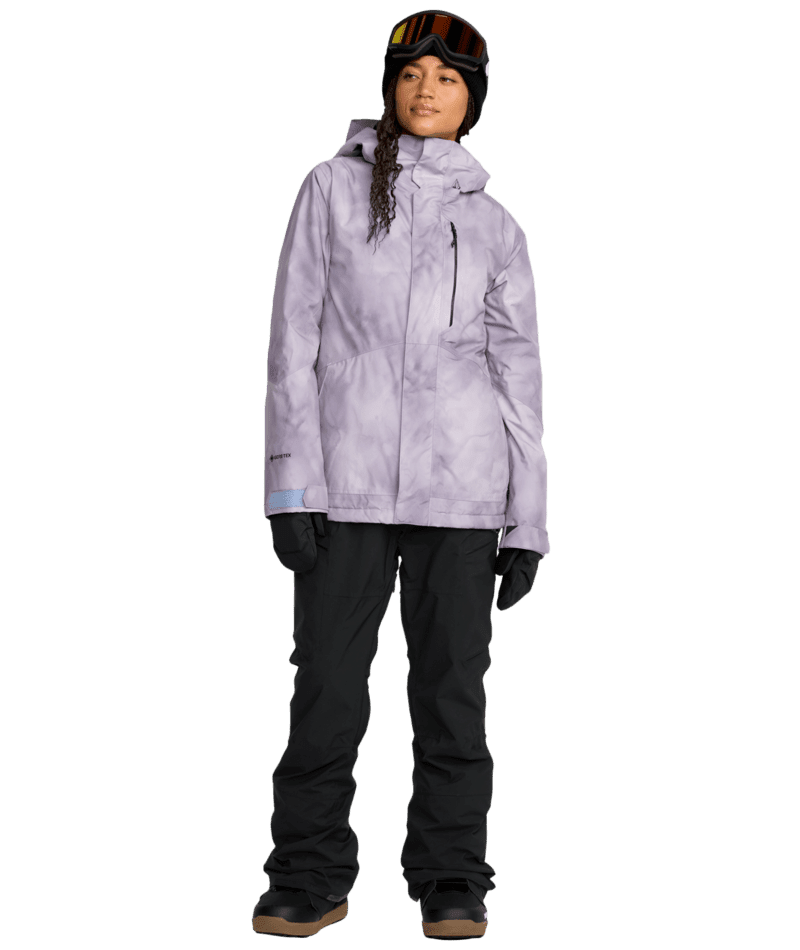 VOLCOM Women's Ash Stretch GORE-TEX Bib Snow Pants Black 2026 Women's Snow Bib Pants Volcom