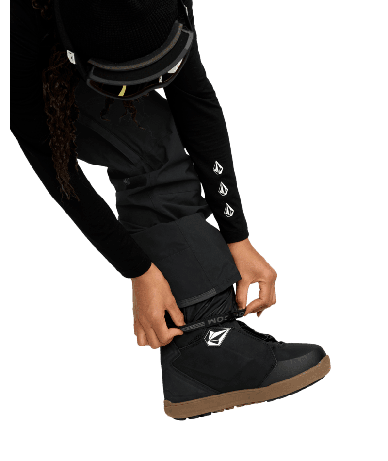 VOLCOM Women's Ash Stretch GORE-TEX Bib Snow Pants Black 2026 Women's Snow Bib Pants Volcom