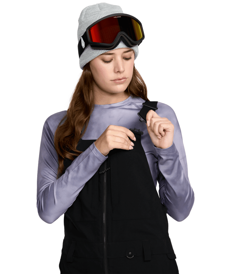 VOLCOM Women's Swift Bib Overall Snow Pants Black 2026 Women's Snow Bib Pants Volcom
