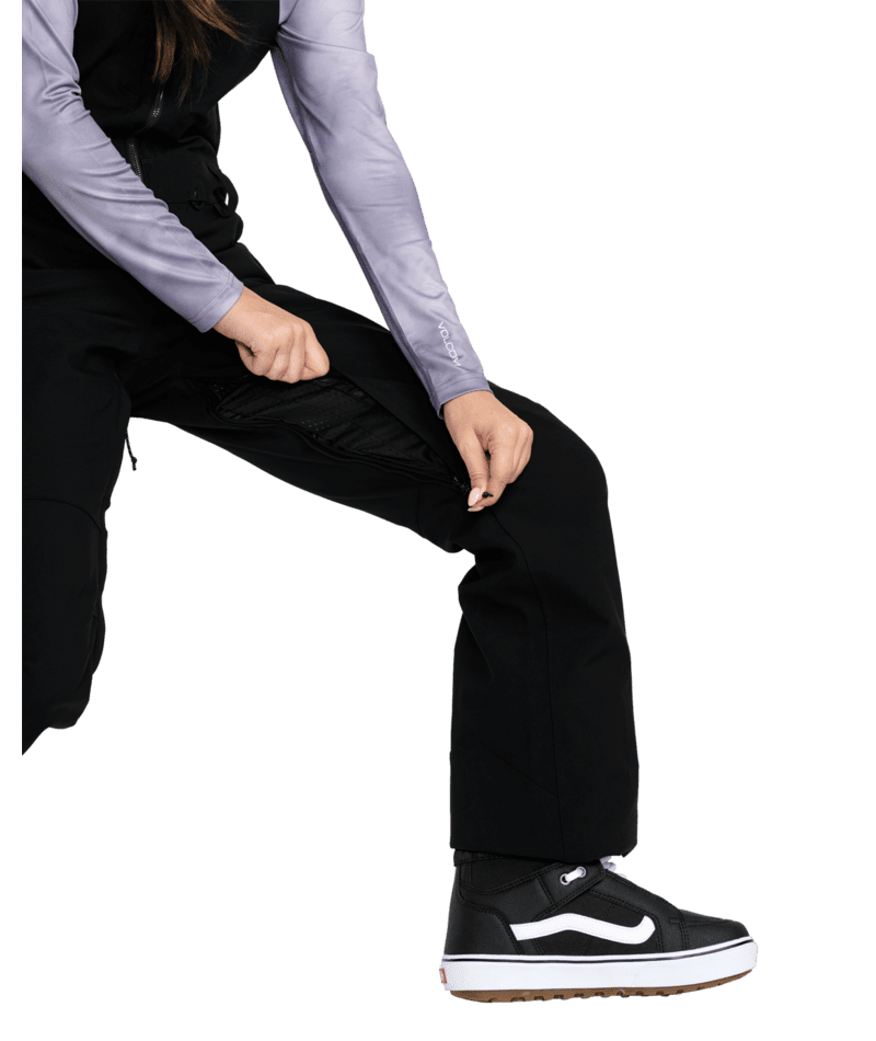 VOLCOM Women's Swift Bib Overall Snow Pants Black 2026 Women's Snow Bib Pants Volcom