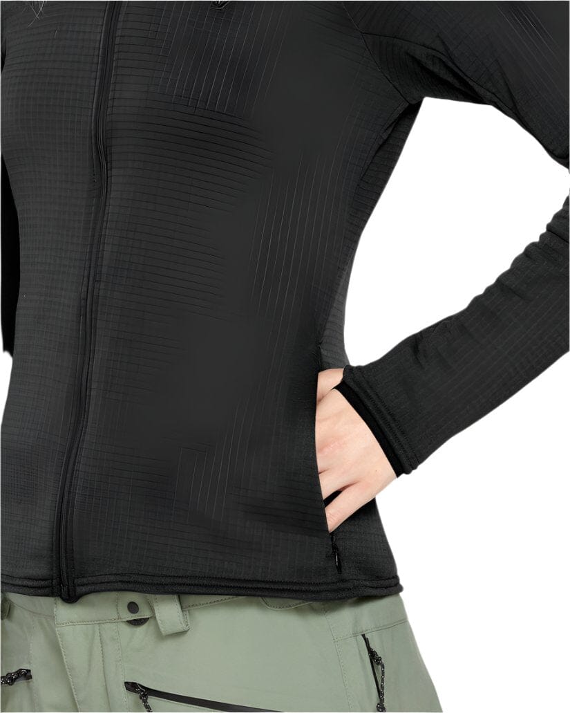 VOLCOM Women's Gridlock Balaclava Base Layer Top Black Women's Base Layers Volcom