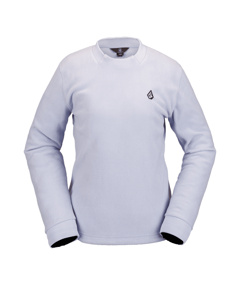 VOLCOM Women's Polar Fleece Crew Sweater Lilac Ash Women's Sweaters Volcom