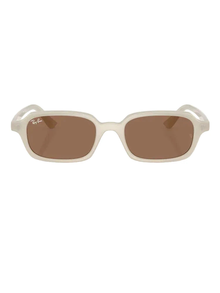 RAY-BAN Zuri Cloudy Warm White - Dark Brown Sunglasses Sunglasses Ray-Ban