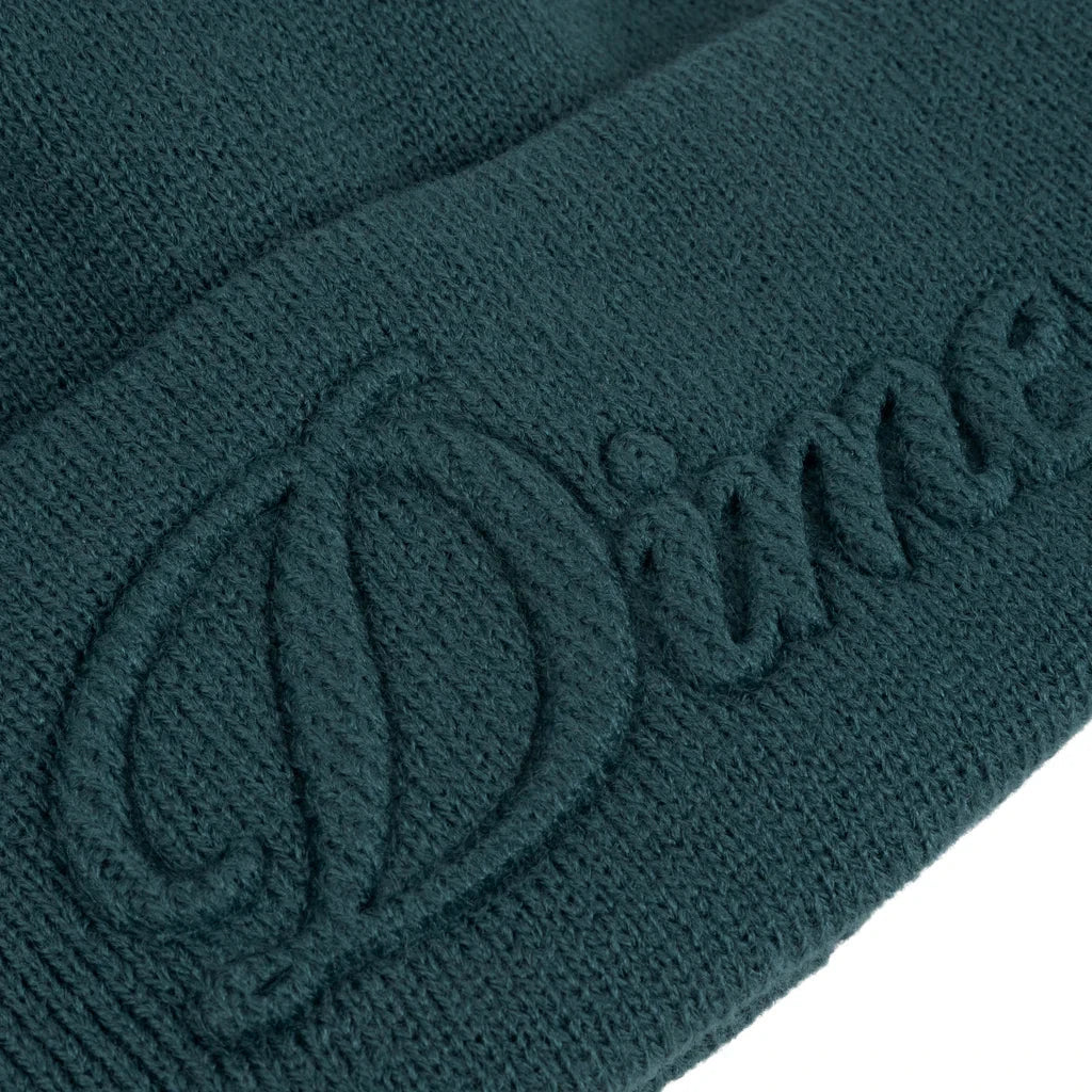 DIME Cursive Fold Beanie Teal Men's Beanies Dime MTL