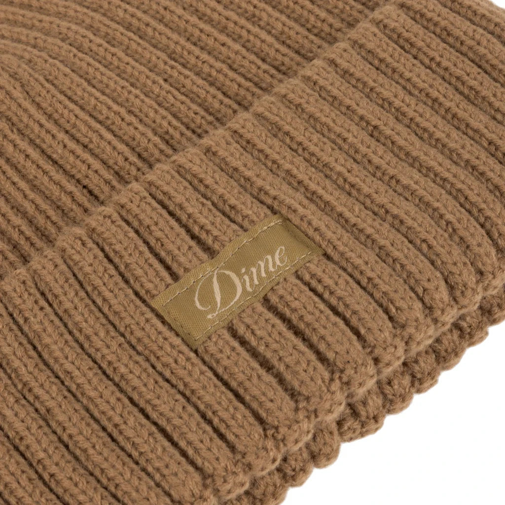 DIME Cursive Rib Beanie Coffee Men's Beanies Dime MTL