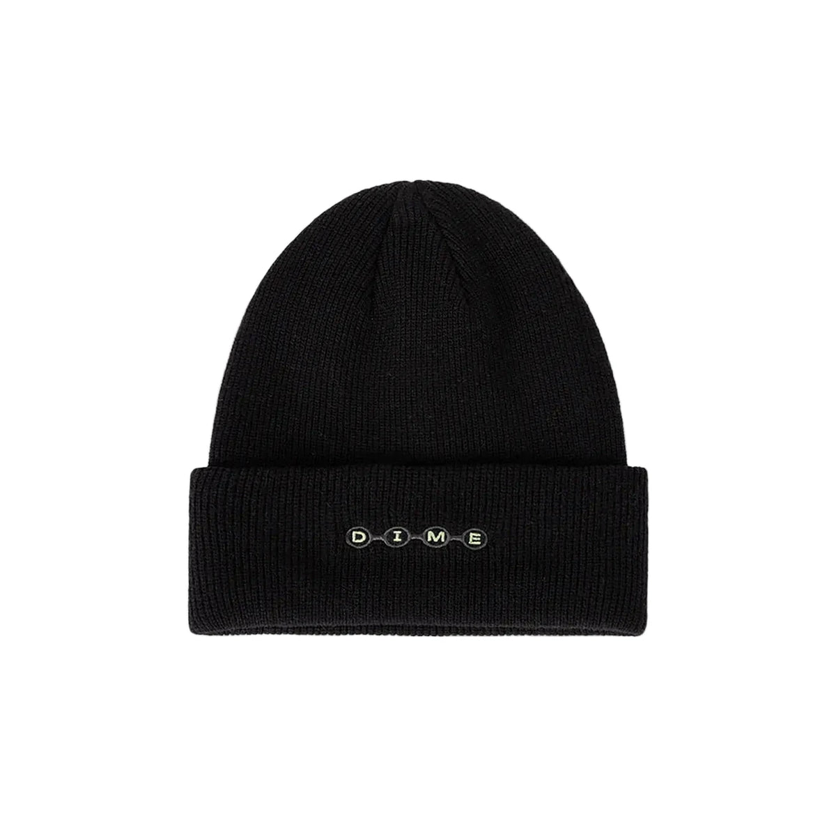 DIME Space Fold Beanie Black Men's Beanies Dime MTL