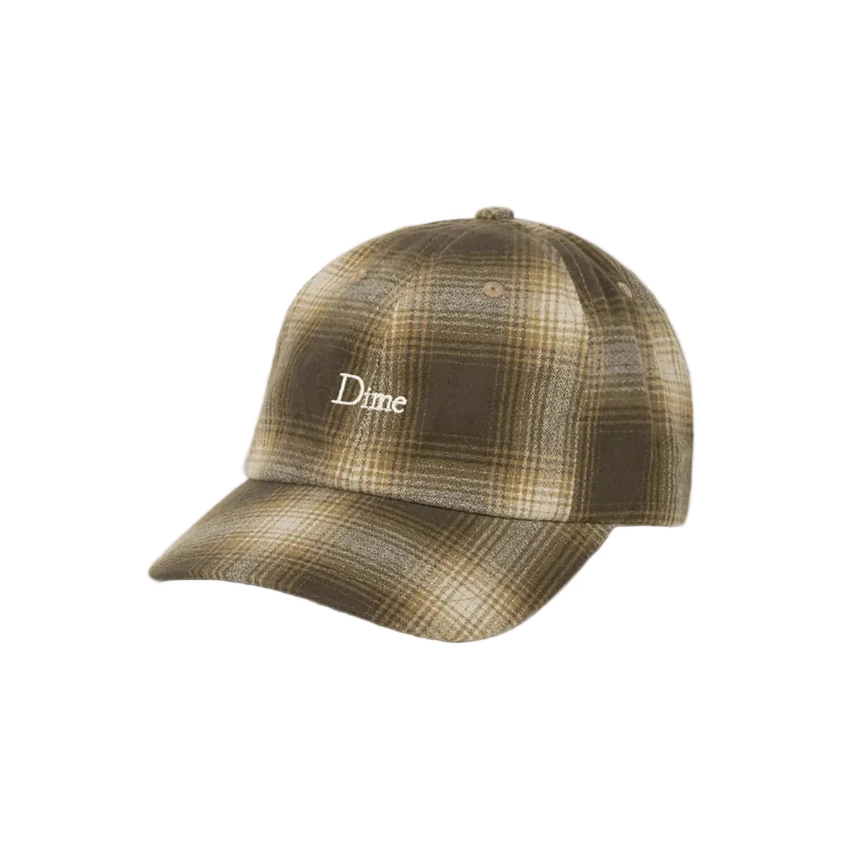 DIME Flannel Low Pro Cap Brown Men's Hats Dime MTL