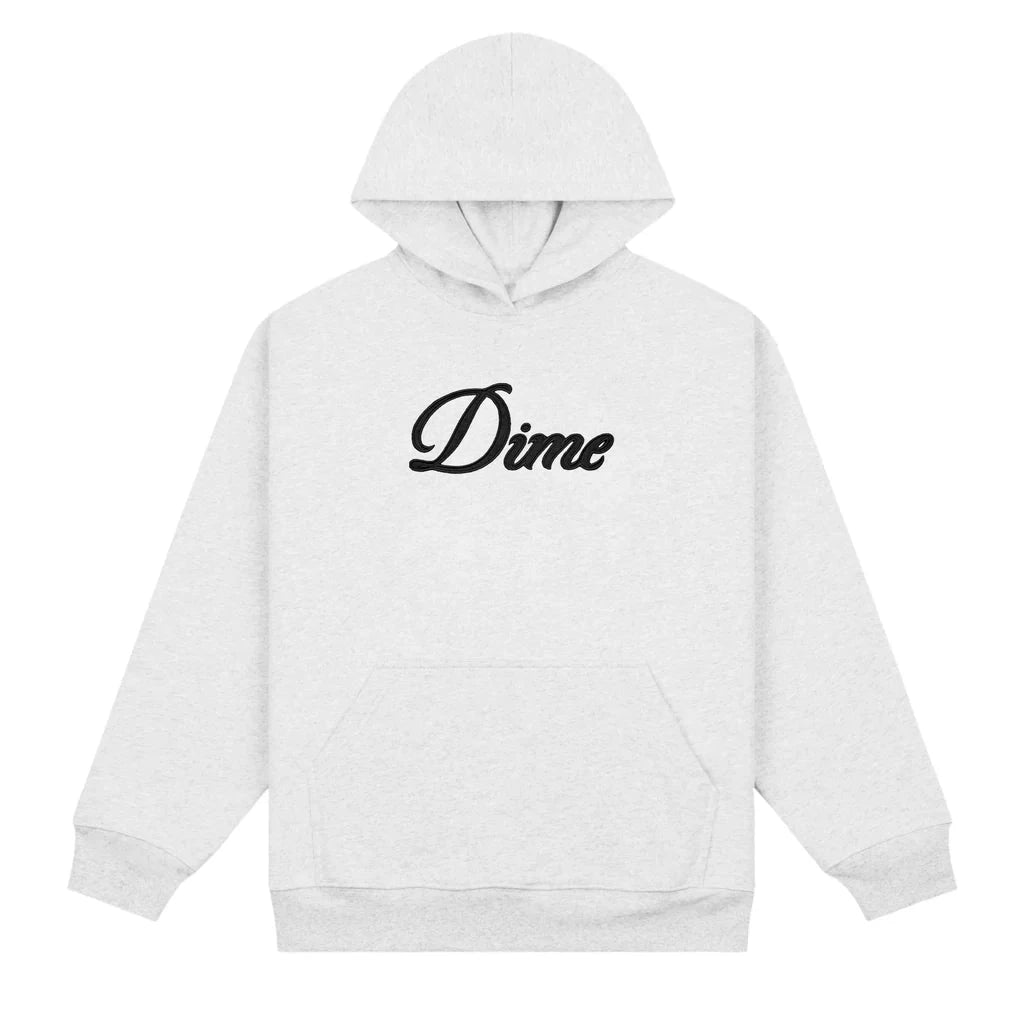 DIME Cursive Pullover Hoodie Ash Men's Pullover Hoodies Dime MTL
