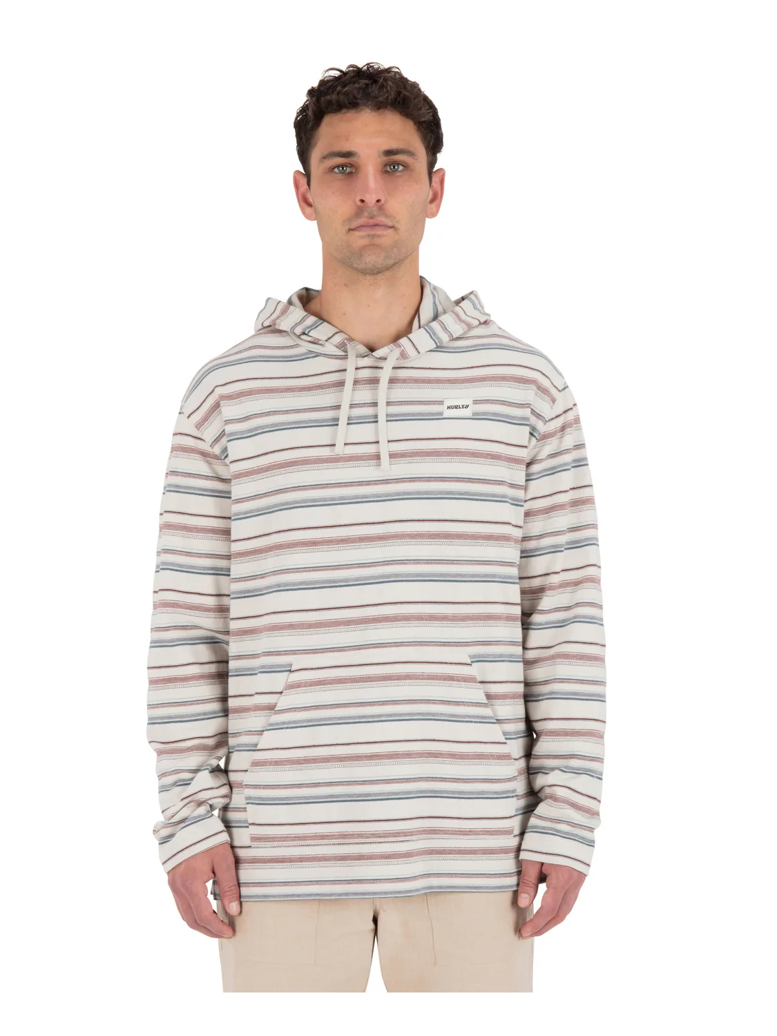 HURLEY OG Hooded Poncho Bone Men's Pullover Hoodies Hurley