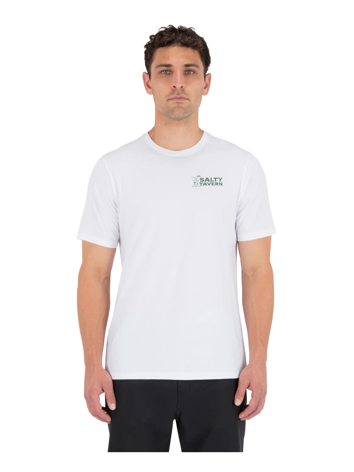 HURLEY Salty Tavern T-Shirt White Men's Short Sleeve T-Shirts Hurley