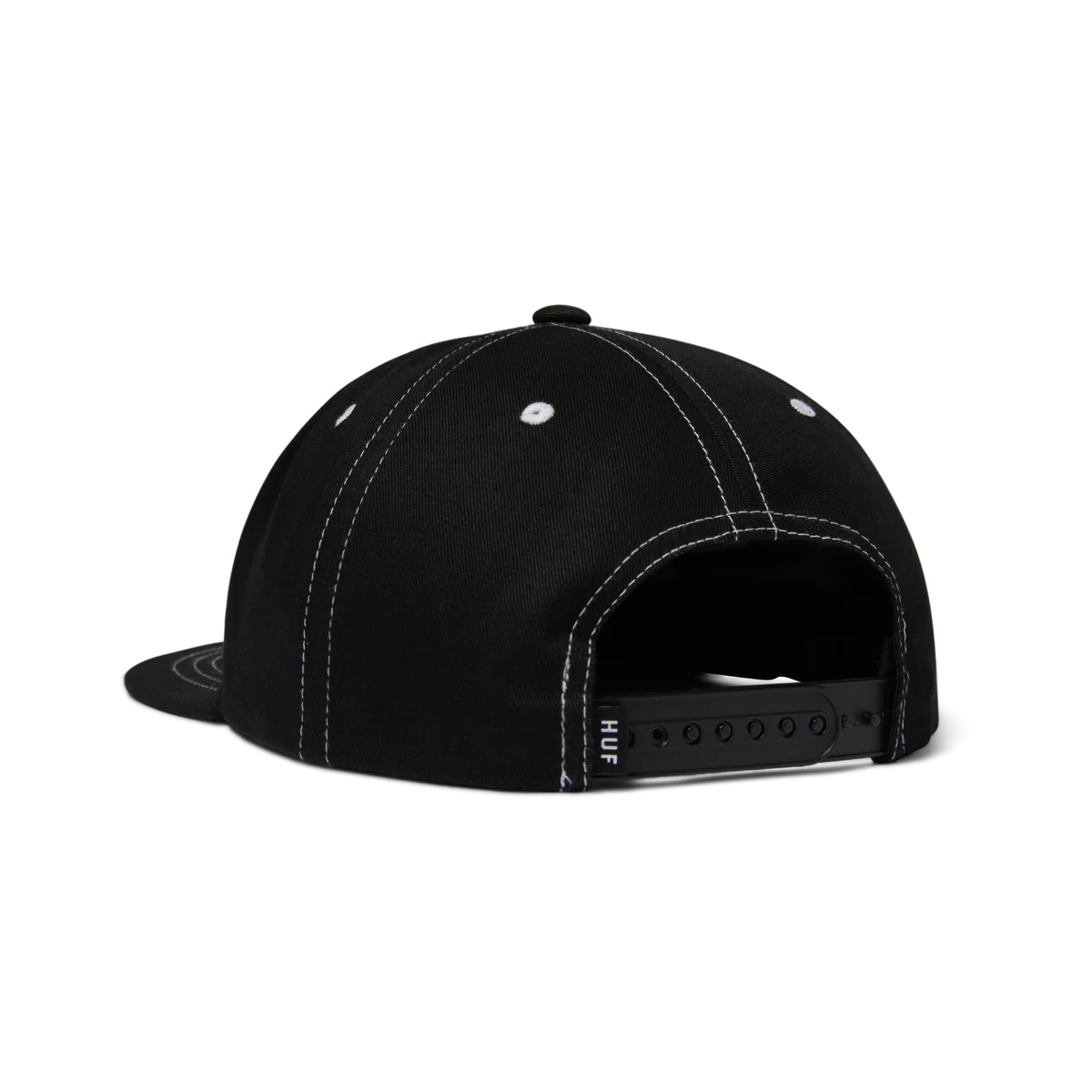 HUF Set Triple Triangle Snapback Hat Black/White Men's Hats huf