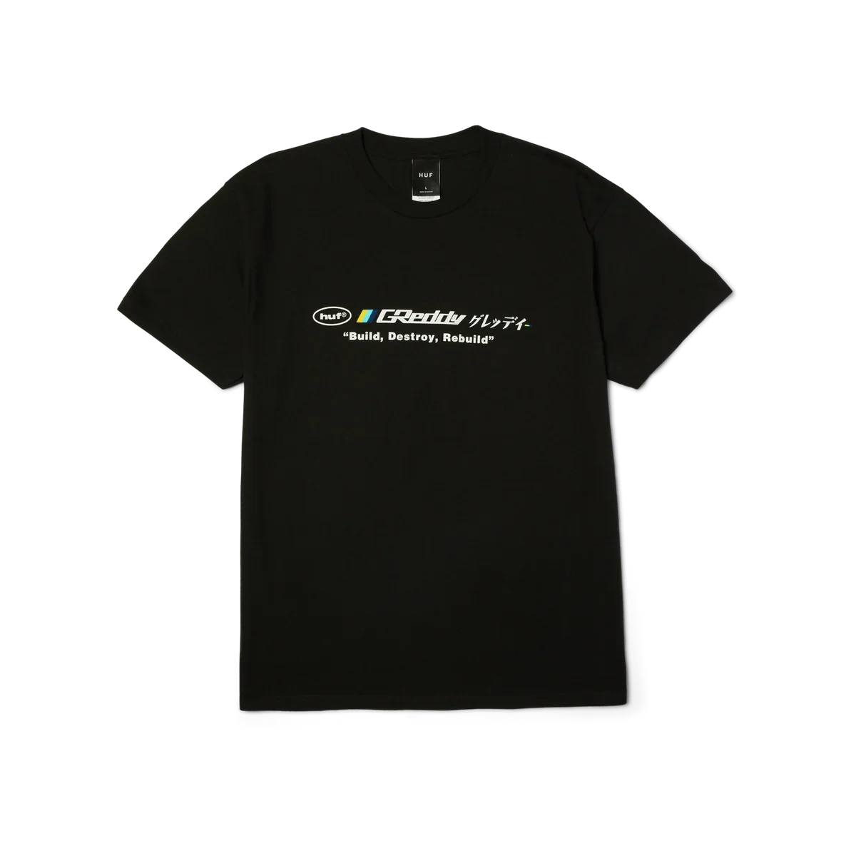 HUF X GReddy Motors T-Shirt Black Men's Short Sleeve T-Shirts Huf