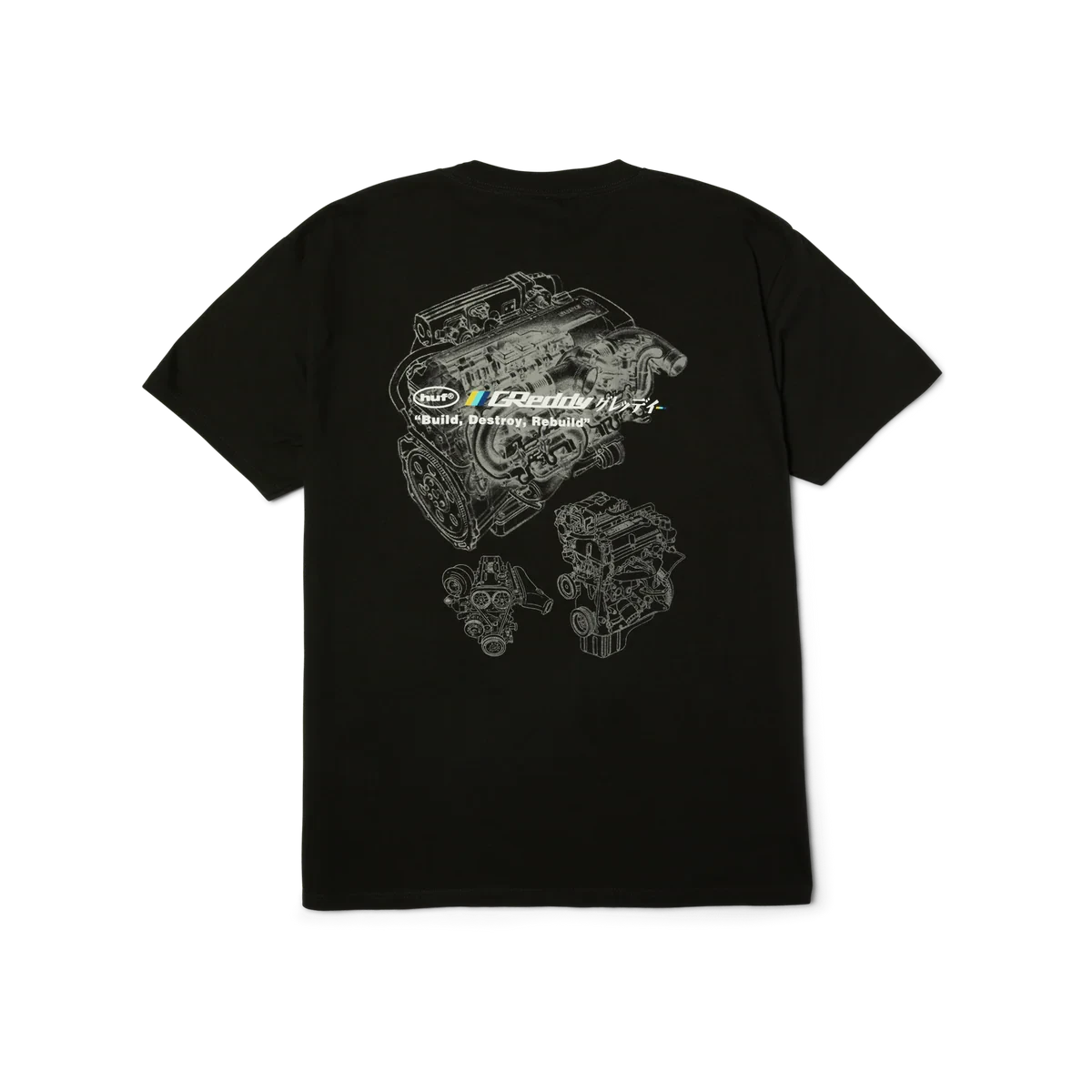 HUF X GReddy Motors T-Shirt Black Men's Short Sleeve T-Shirts Huf