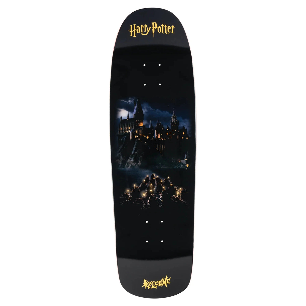 WELCOME Harry Potter X Welcome Arrival On Slappy Slap Black/Gold Foil 9.75 Skateboard Deck Skateboard Decks Welcome