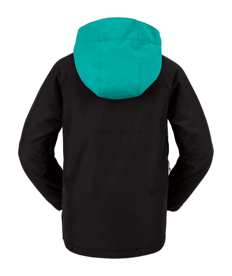 VOLCOM Kids Sluff Insulated Pullover Snowboard Jacket Black 2024 Youth Snow Jackets Volcom