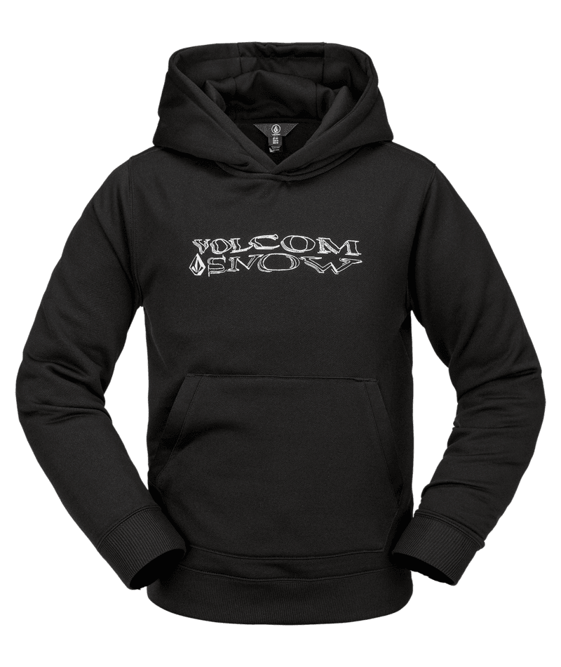 VOLCOM Youth Hydro Fleece Pullover Hoodie Black Boy's Pullover Hoodies Volcom