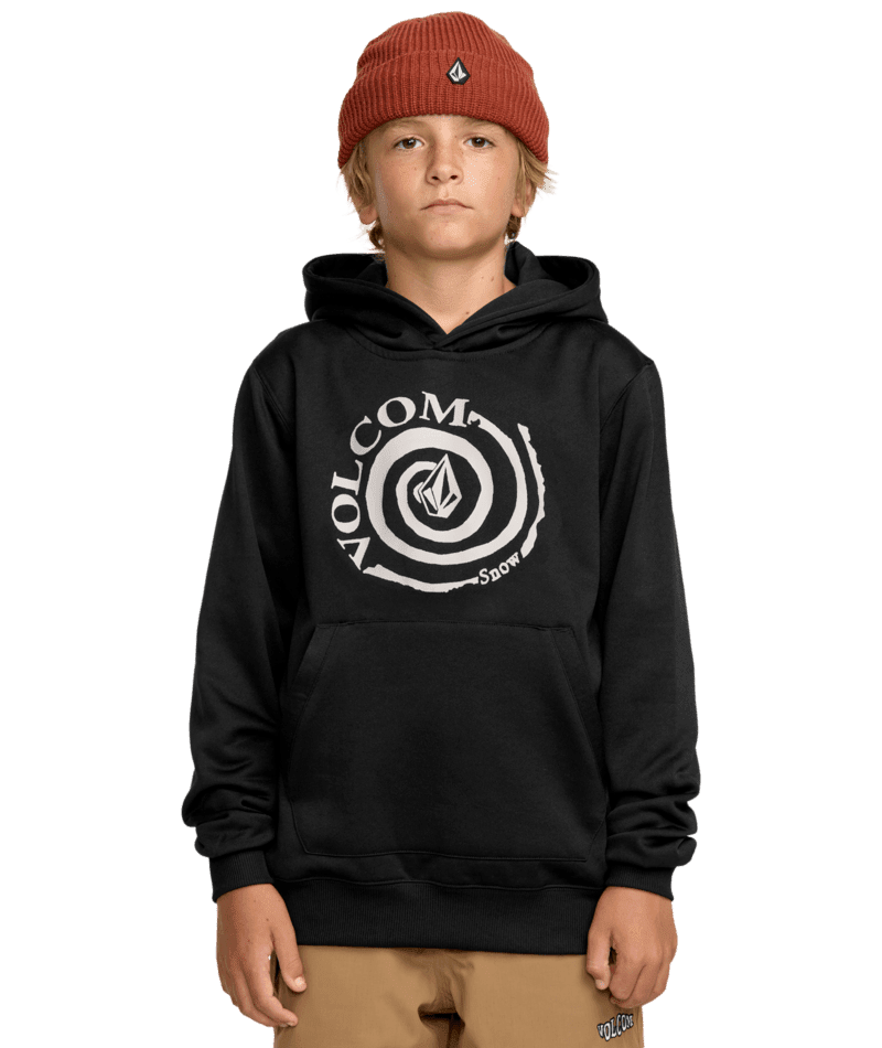 VOLCOM Youth Hydro Fleece Pullover Hoodie Black Boy's Pullover Hoodies Volcom
