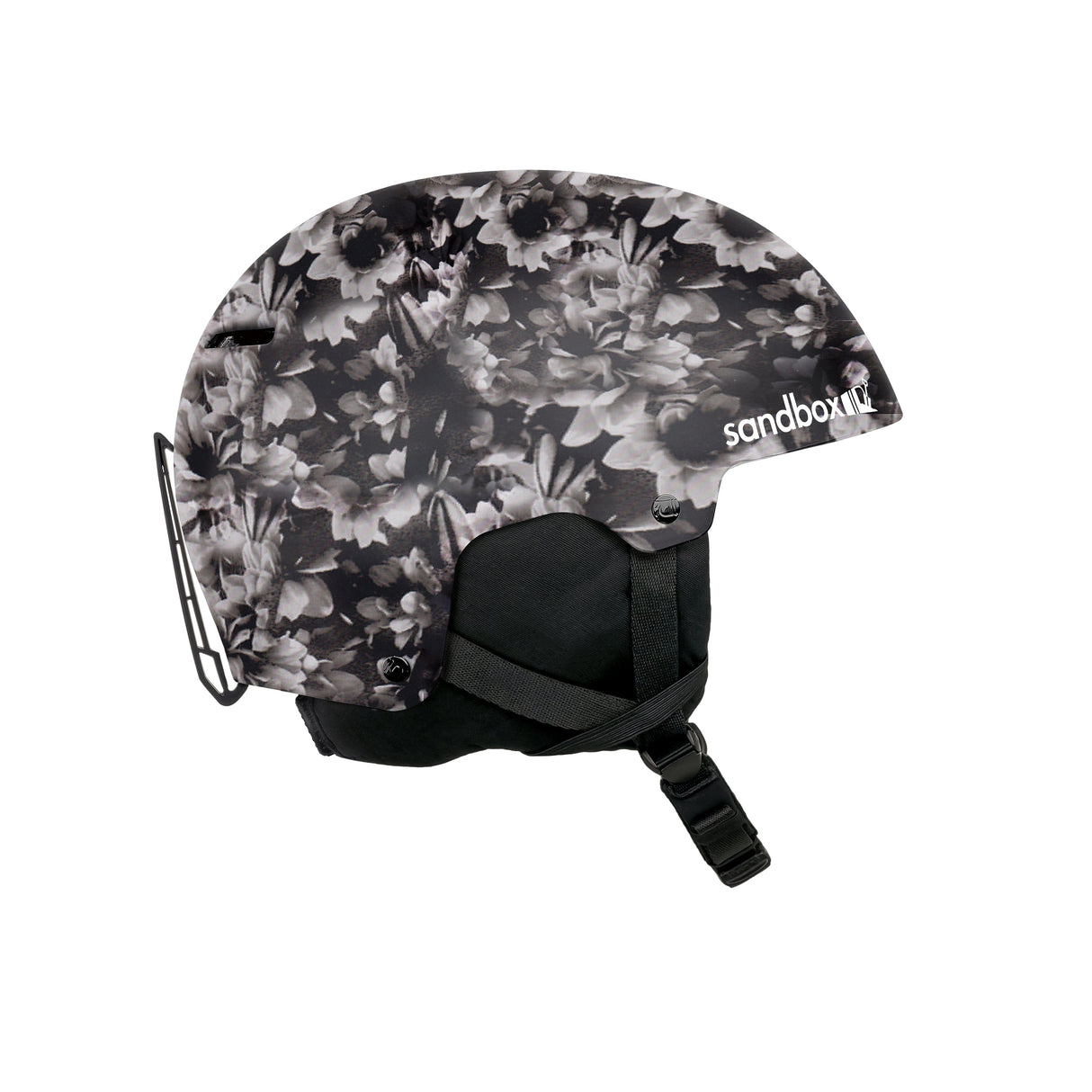 SANDBOX Icon Snow Helmet Black Floral Women's Snow Helmets Sandbox